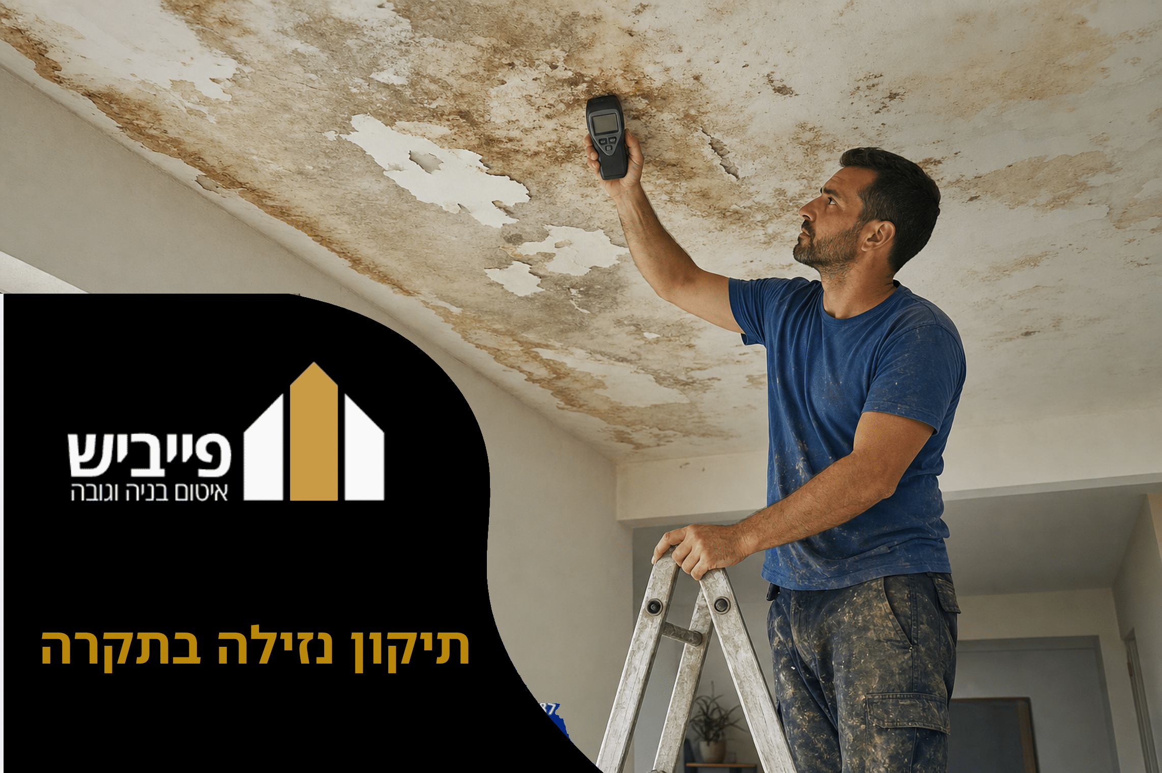 תיקון נזילה בתקרה