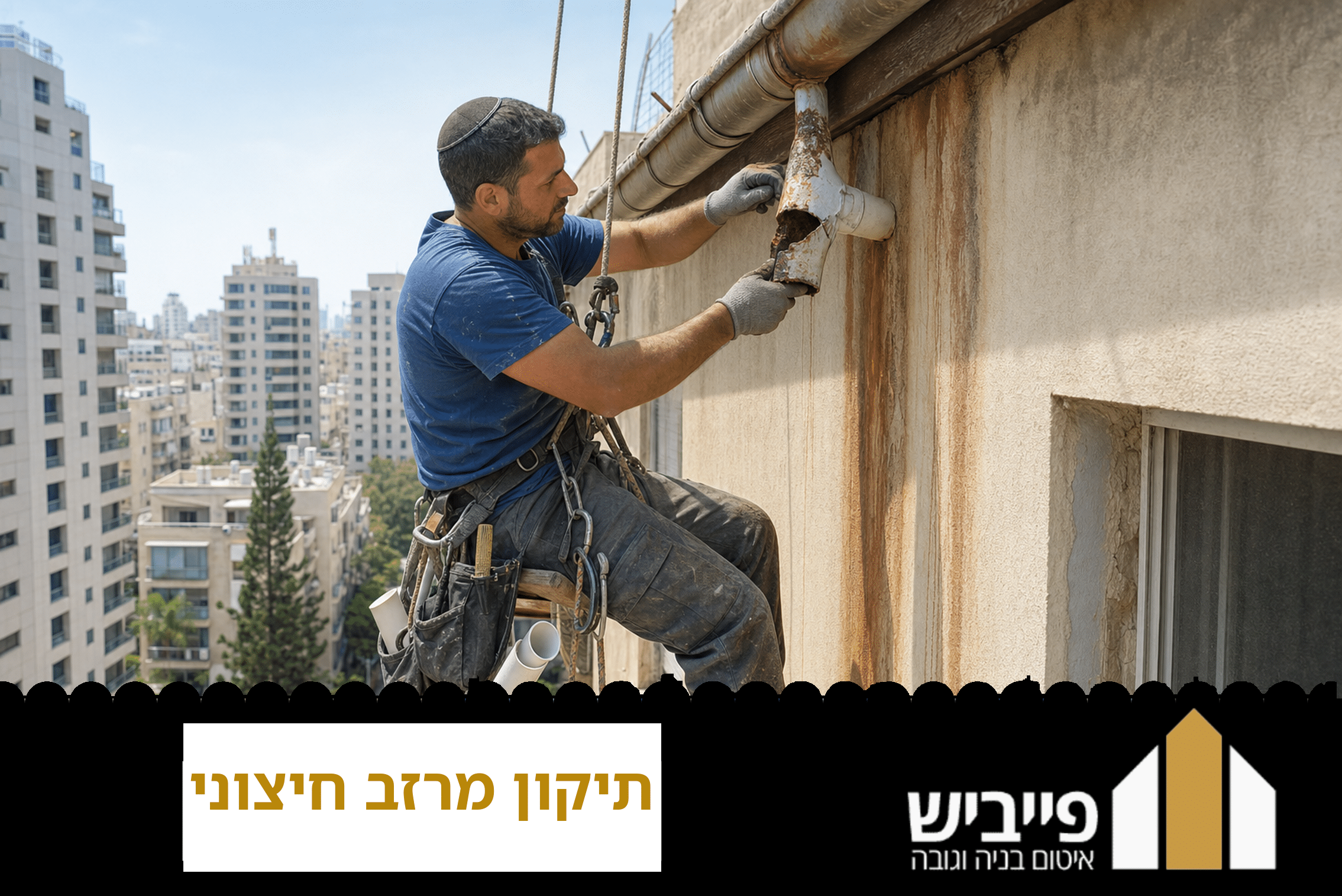 תיקון מרזב חיצוני