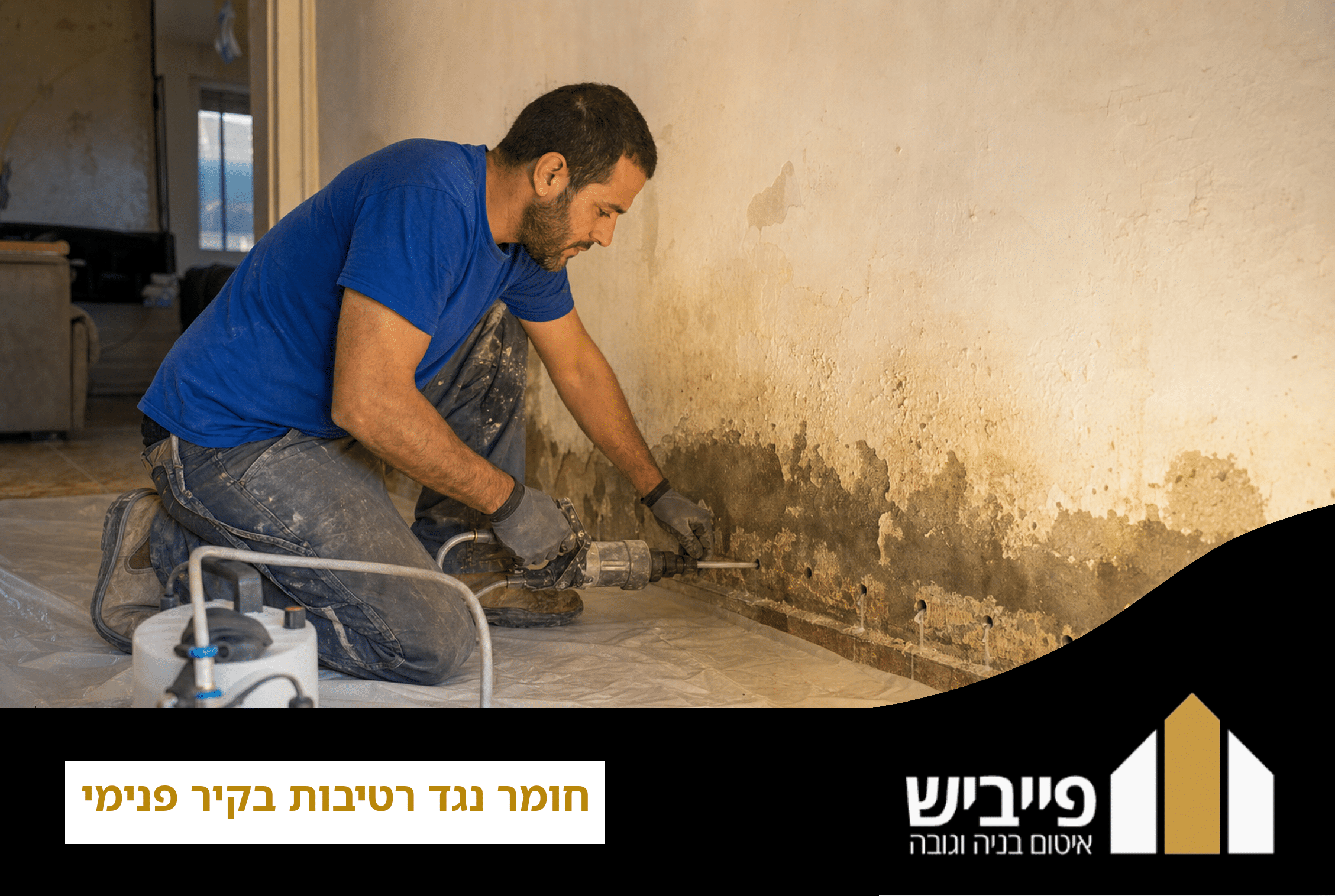 חומר נגד רטיבות בקיר פנימי