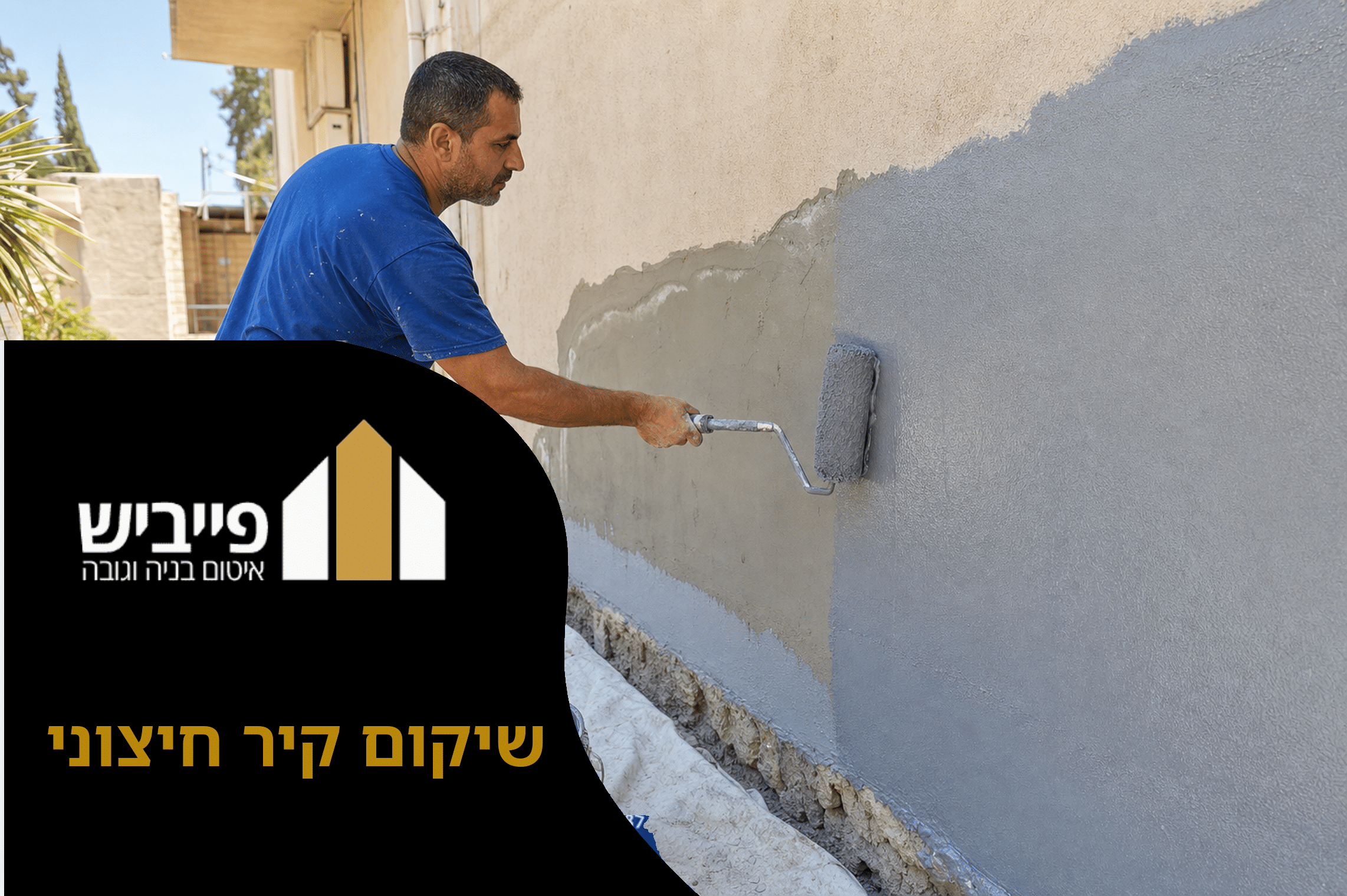 שיקום קיר חיצוני