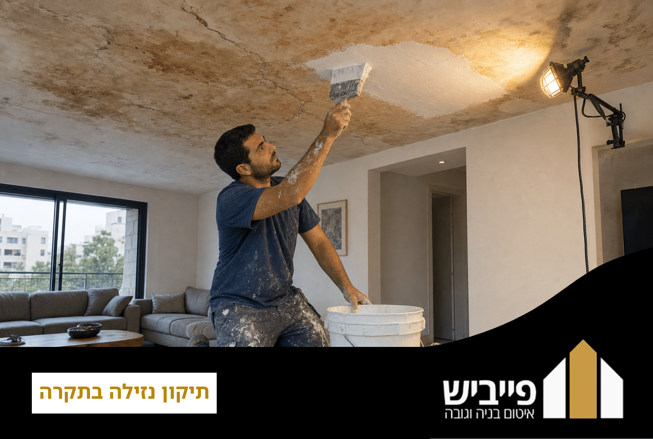 תיקון נזילה בתקרה