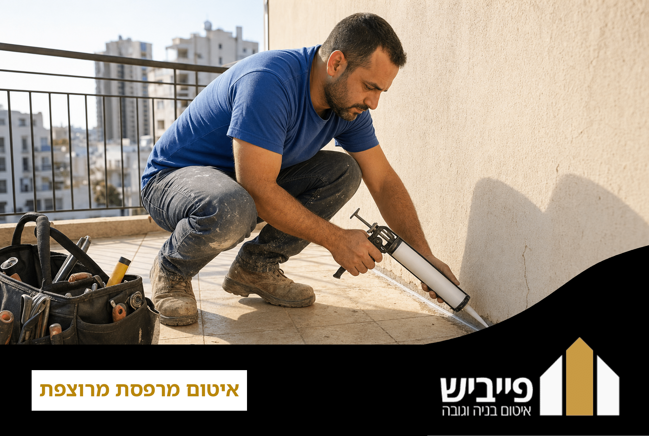 איטום מרפסת מרוצפת