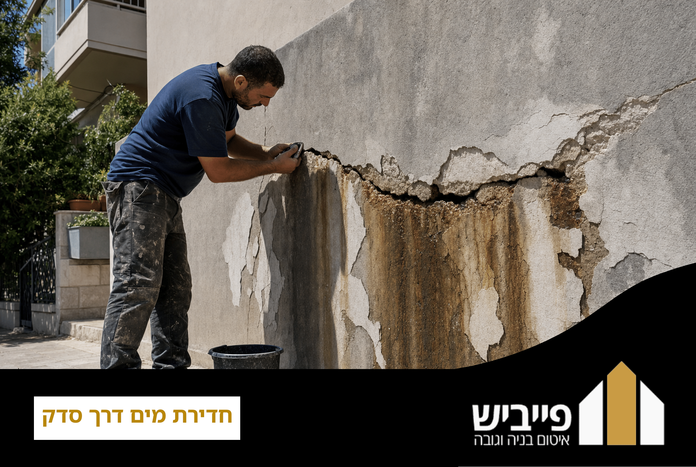 איטום סדק בהזרקת פוליאוריטן