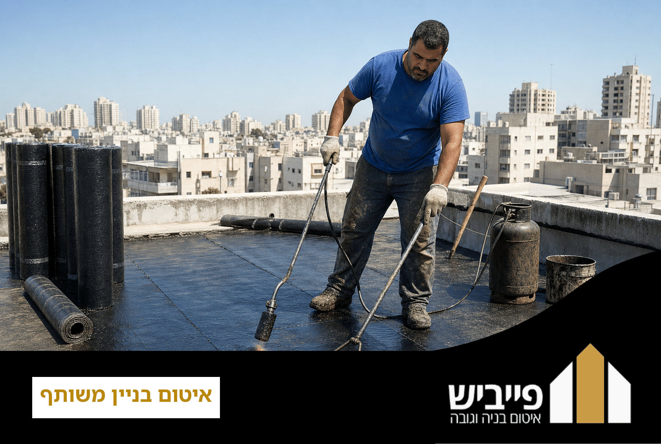 איטום בניין משותף בסנפלינג — קבלן רשום מבצע עבודות איטום על חזית בניין רב קומות