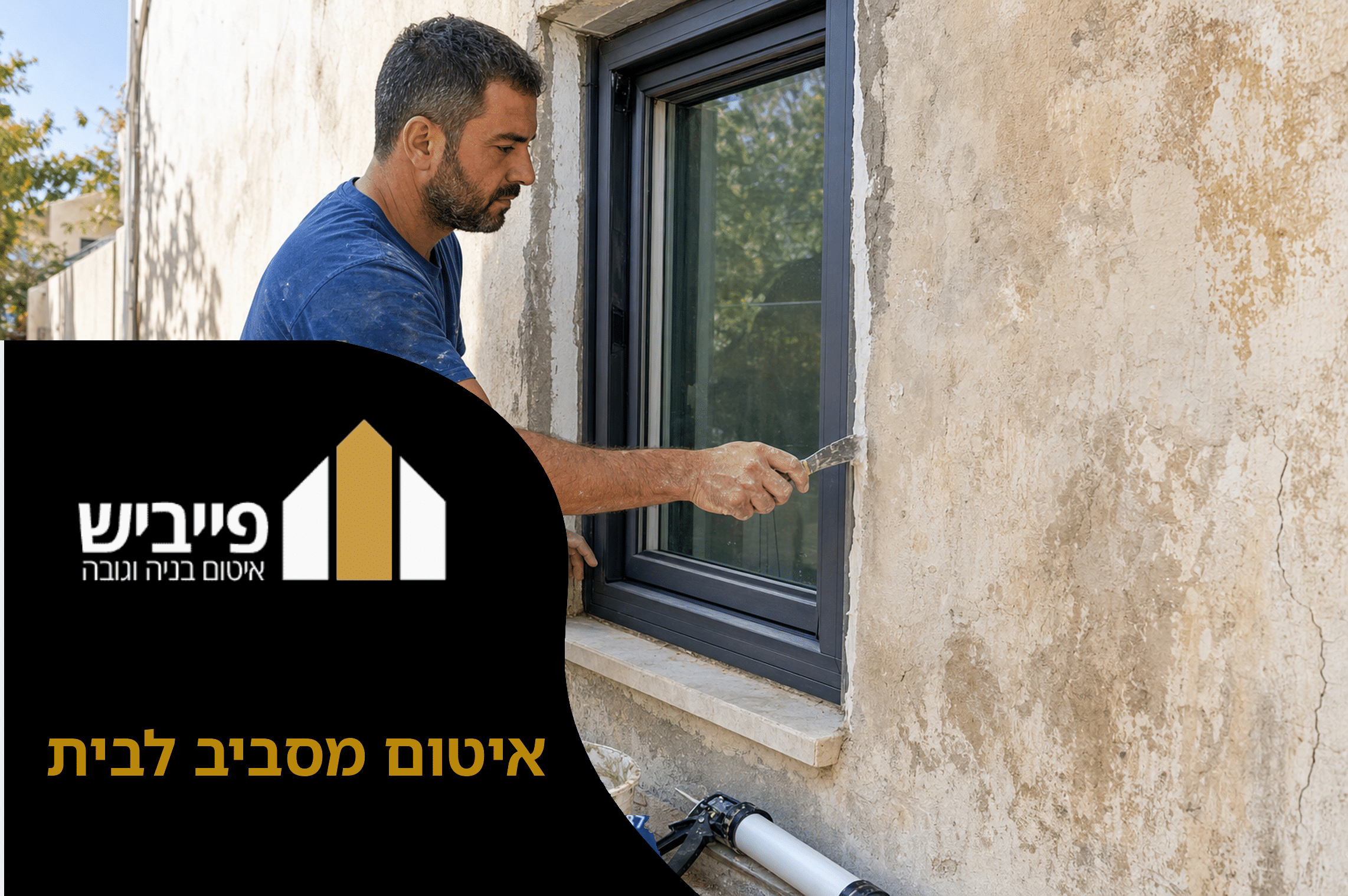 עבודות איטום מסביב לבית עם חומרי איטום מודרניים ליסודות וקירות חיצוניים בירושלים והסביבה