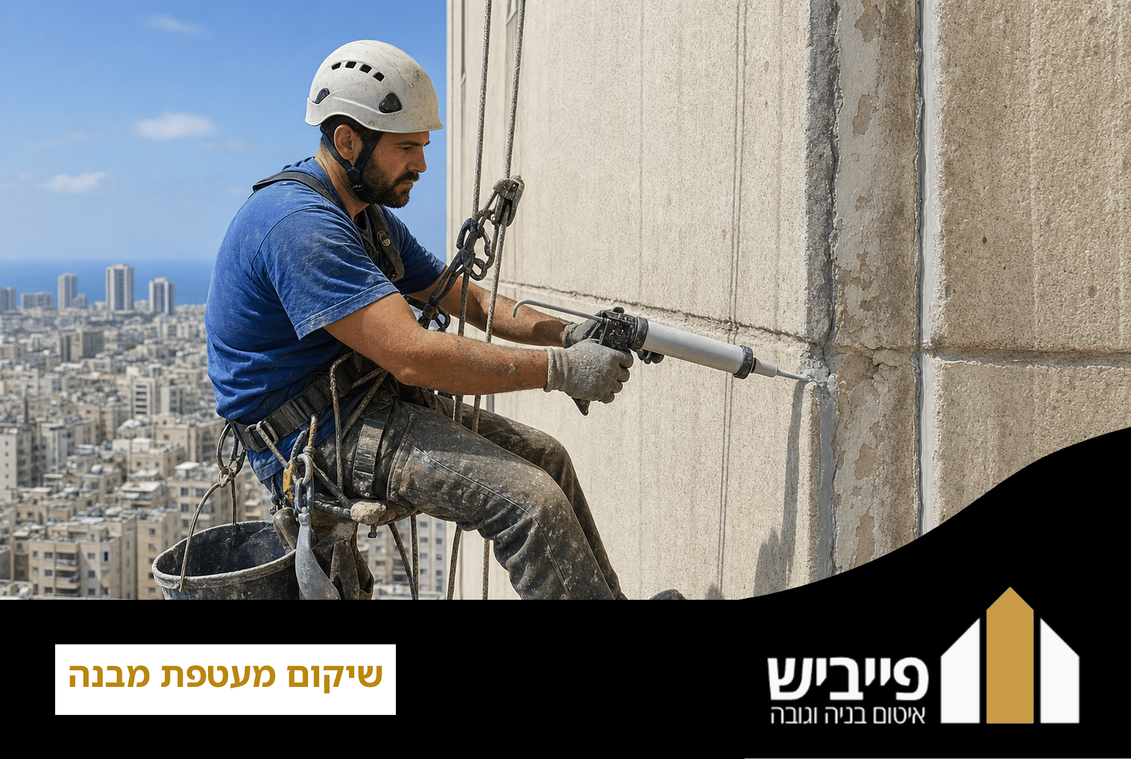 קבלן מוסמך מבצע שיקום מעטפת בניין: תיקון זיון חשוף ואיטום תפרי התפשטות בעבודות גובה מקצועיות ירושלים והסביבה