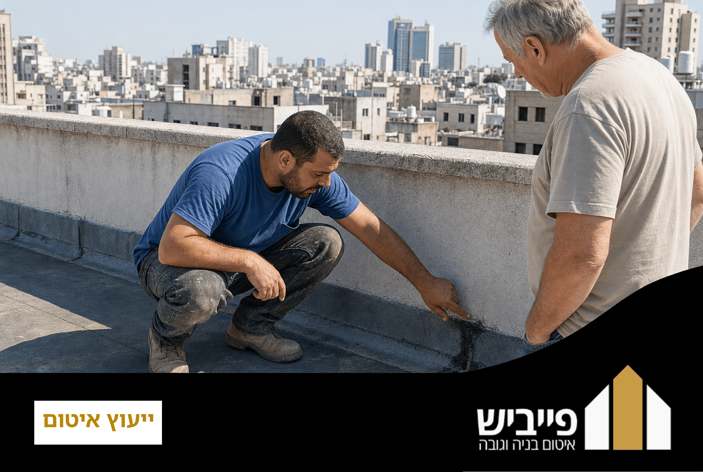 קבלן מוסמך בודק גג לצורך ייעוץ איטום מקצועי ומדויק לפני תחילת העבודה