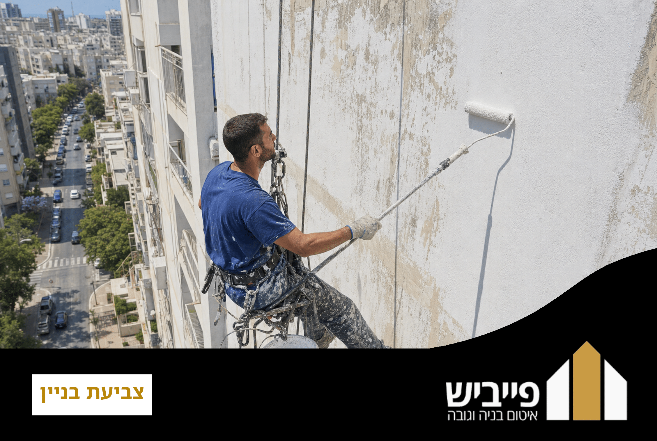 צביעת בניין