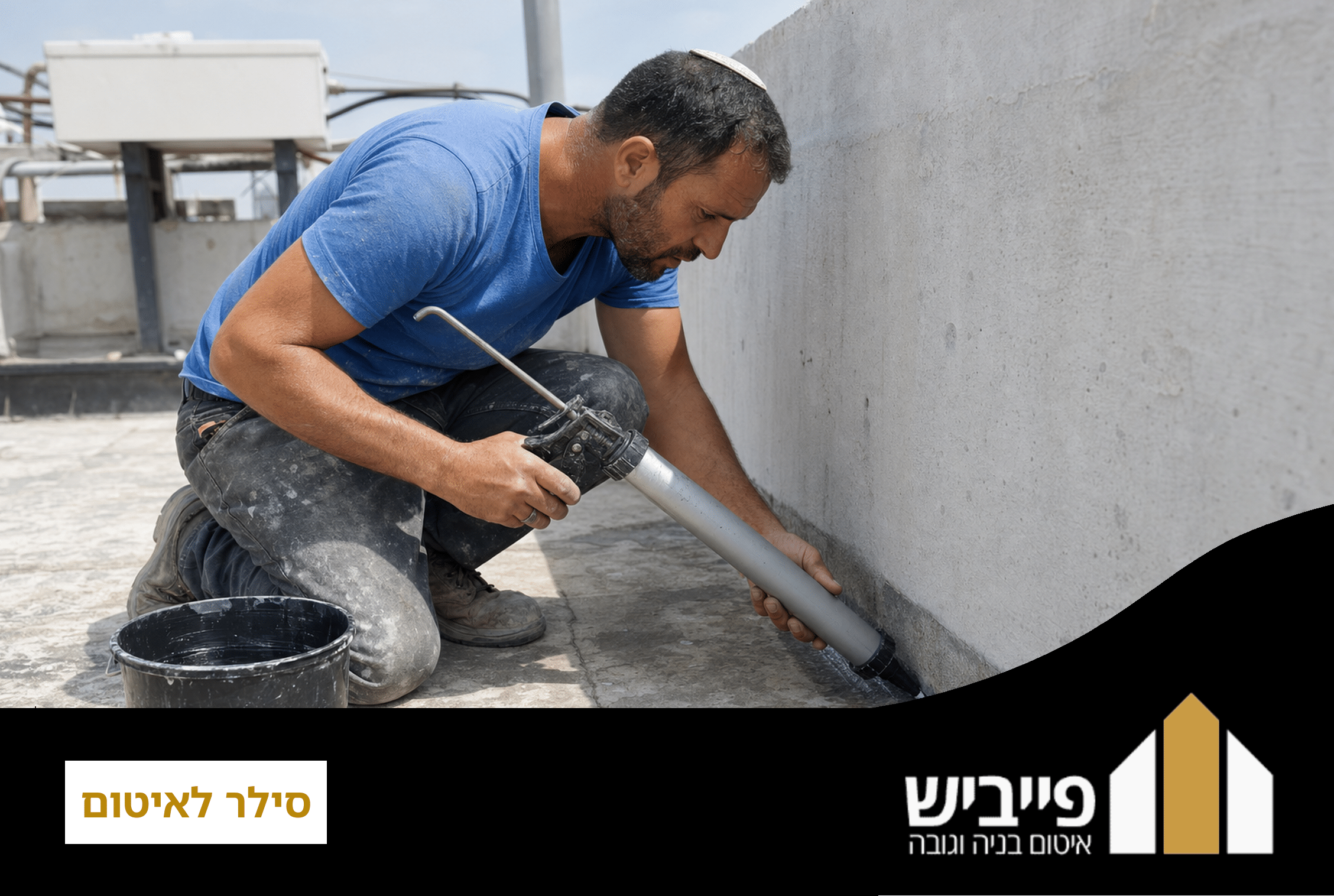 סילר לאיטום נמרח על תפר בין קיר לרצפה למניעת חדירת מים ולחות