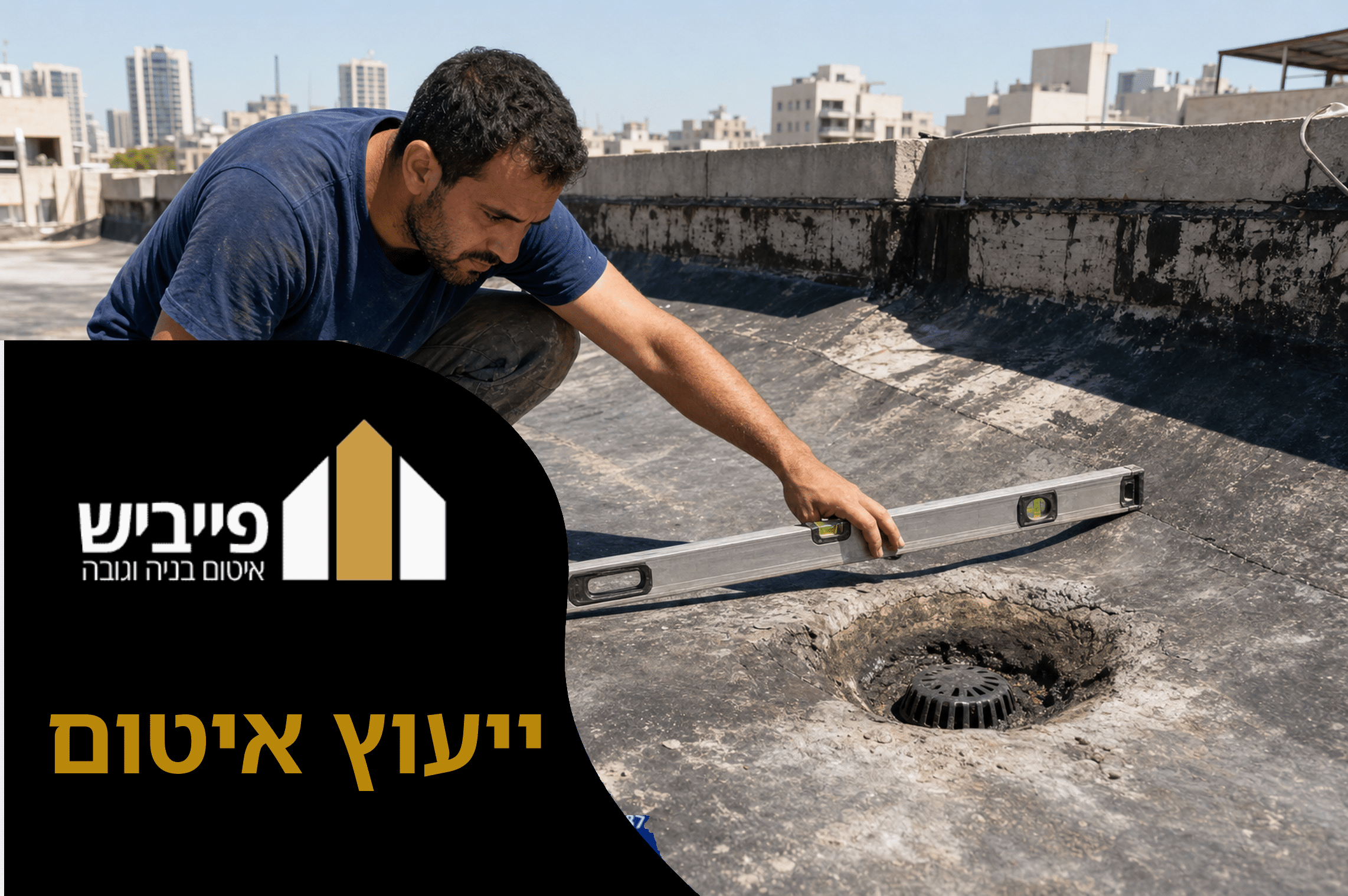 פגישת ייעוץ איטום בשטח עם הסבר על שיטות טיפול ואבחון מקור נזילה בגג