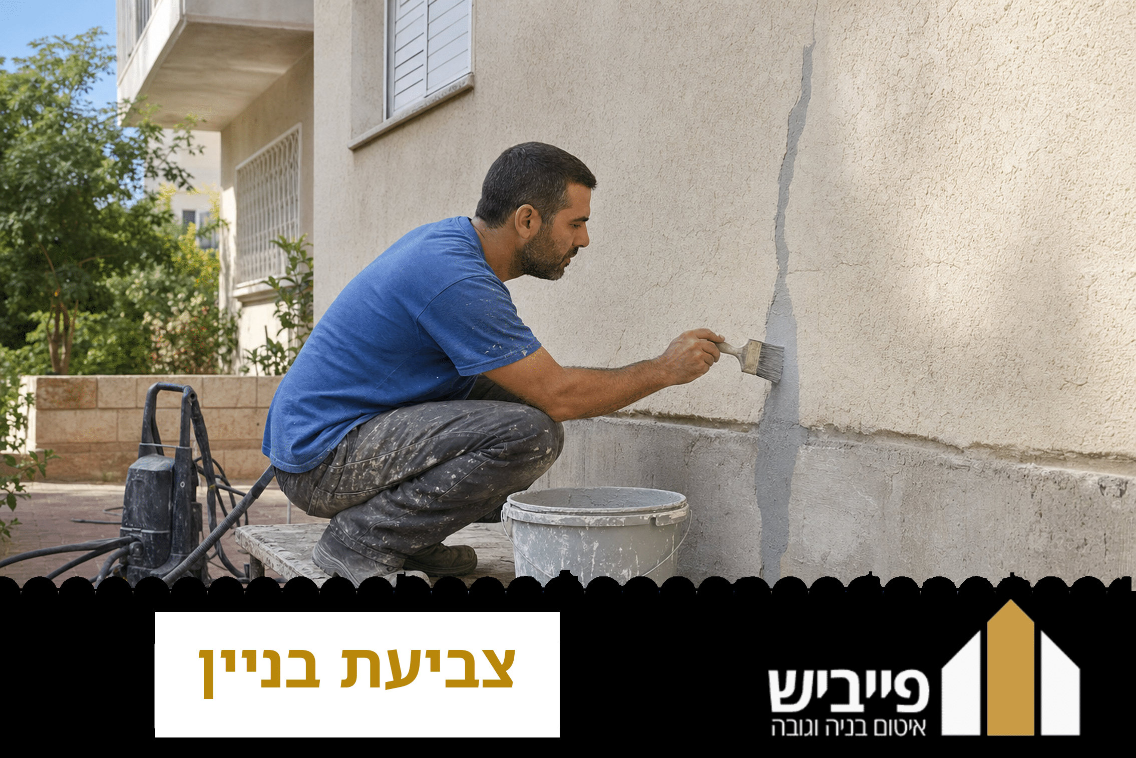 צביעת בניין