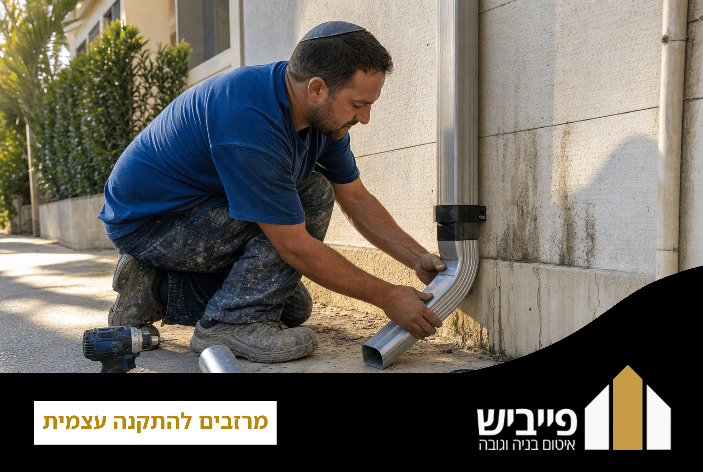 מרזבים להתקנה עצמית